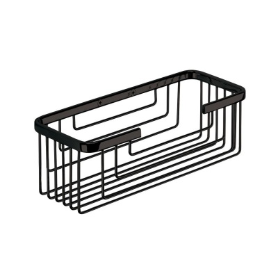 Gedy Deep Shower Basket - Black